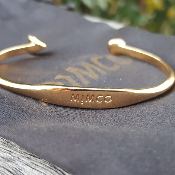 Mimco Shortcircuit bangle 'gold tone', EUC - Picture 2 of 2